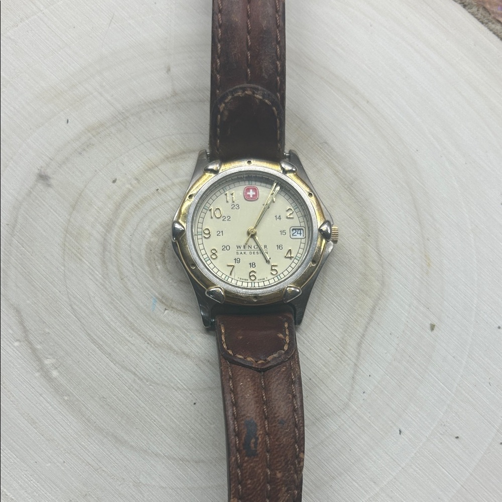 Brown Leather Strap Women's Watch